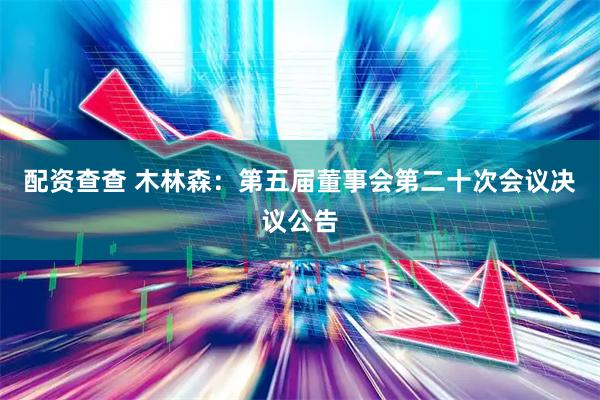 配资查查 木林森：第五届董事会第二十次会议决议公告